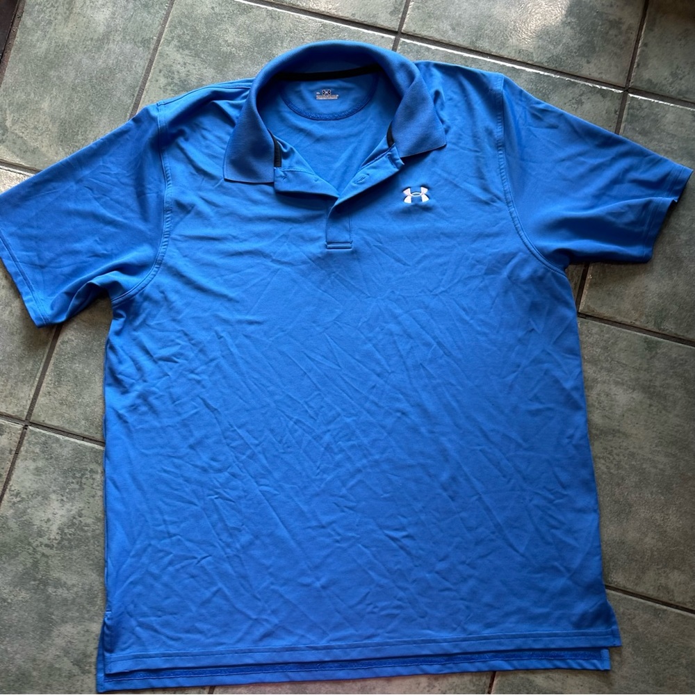 Men’s Bright Blue Under Armour Polo Short Sleeve T-shirt